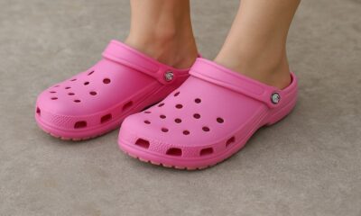 pink crocs
