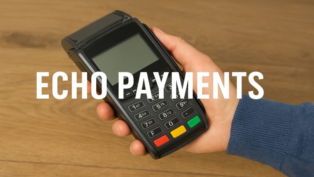 A customer making a payment with a smartphone at a small business