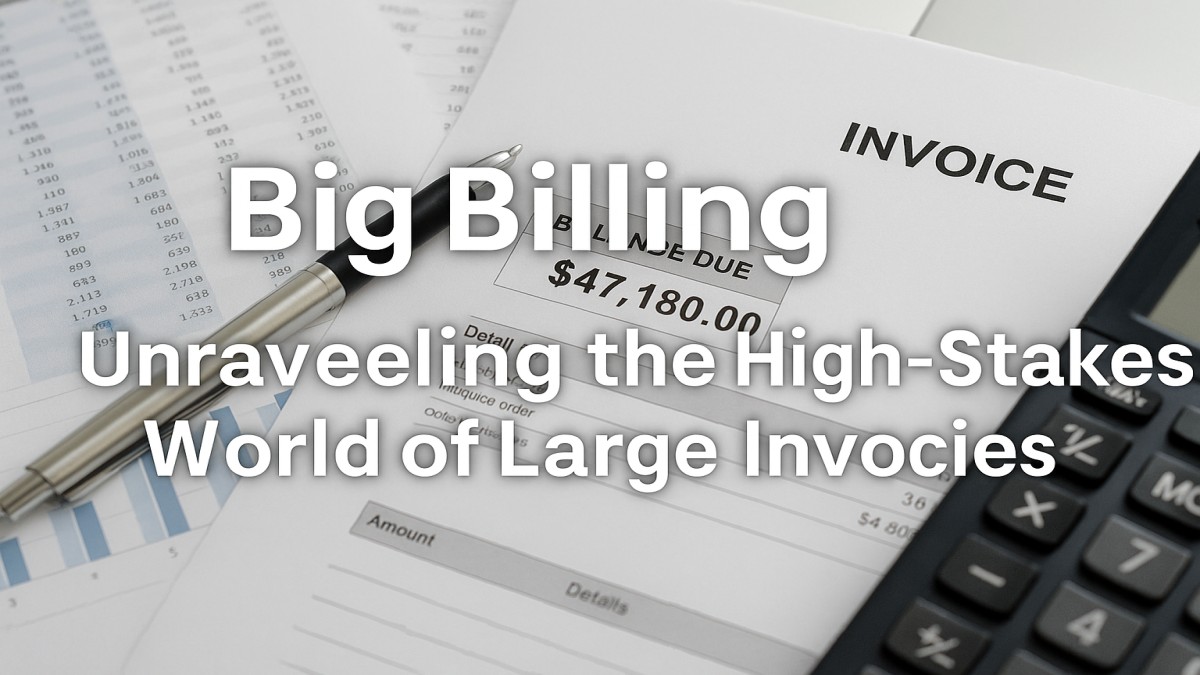 Big Billing: Unraveling the High-Stakes World of Large Invoices 41 Big Billing