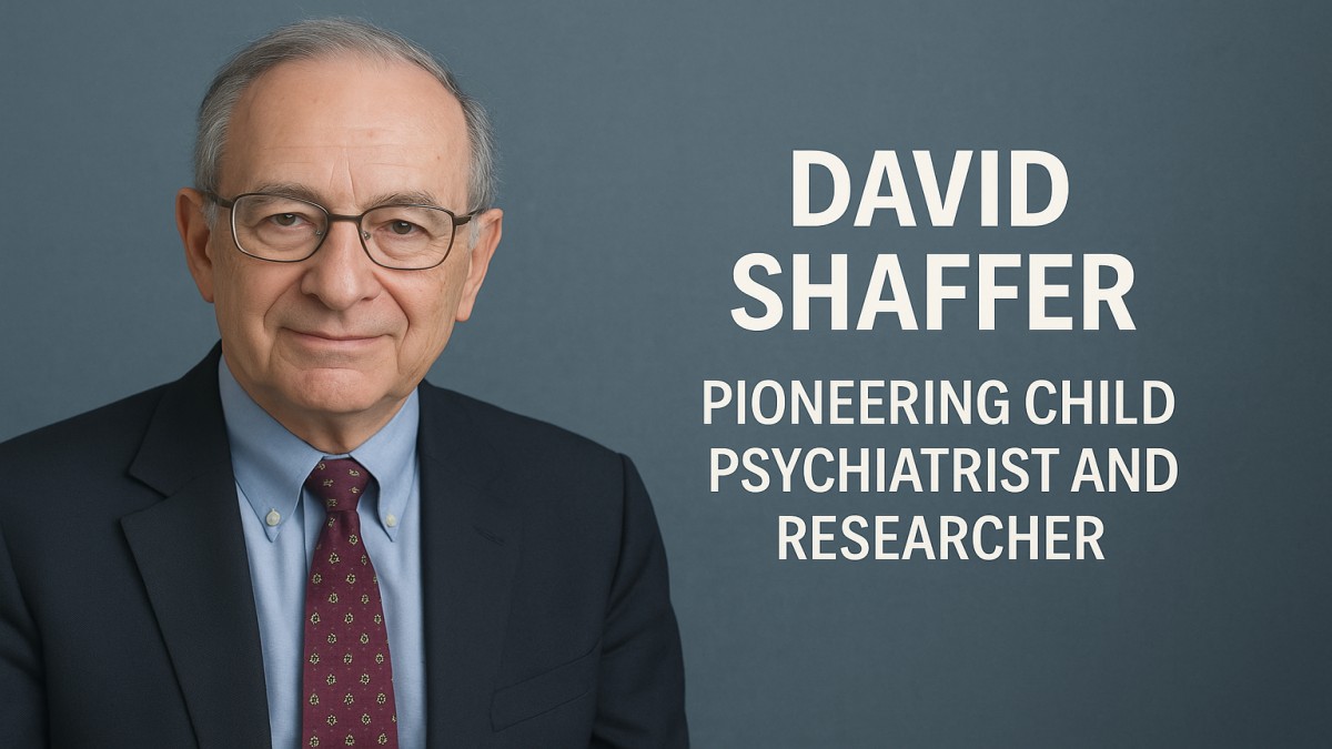 David Shaffer: Pioneering Child Psychiatrist and Researcher 41 David Shaffer