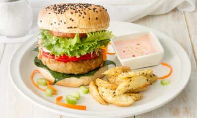 Balanced Homemade Burger Plates