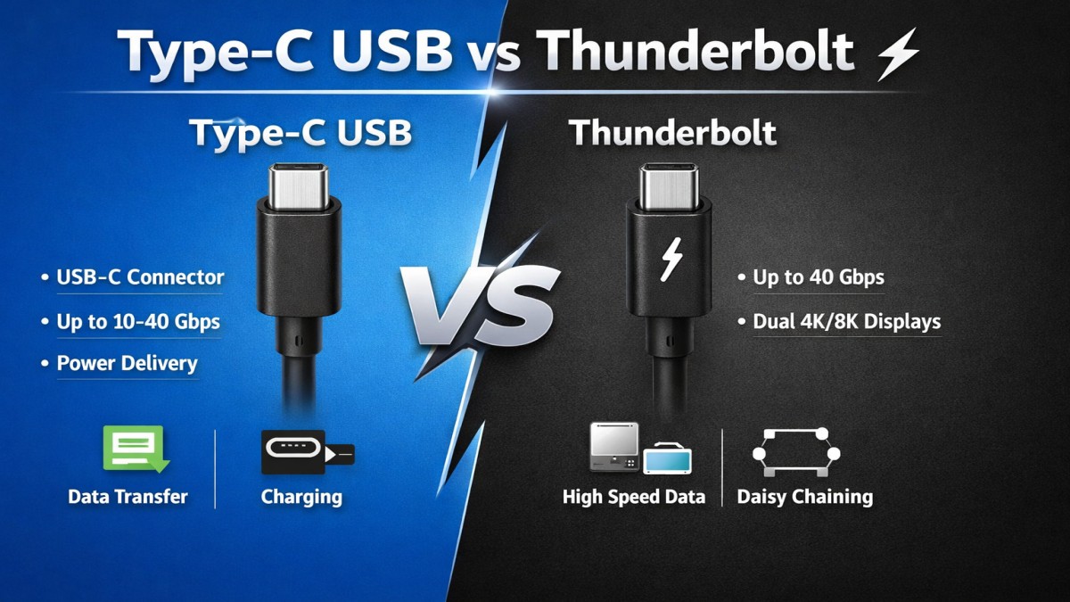 Type-C USB vs Thunderbolt