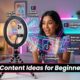 TikTok Content Ideas for Beginners 2026
