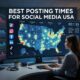 Best Posting Times for Social Media USA