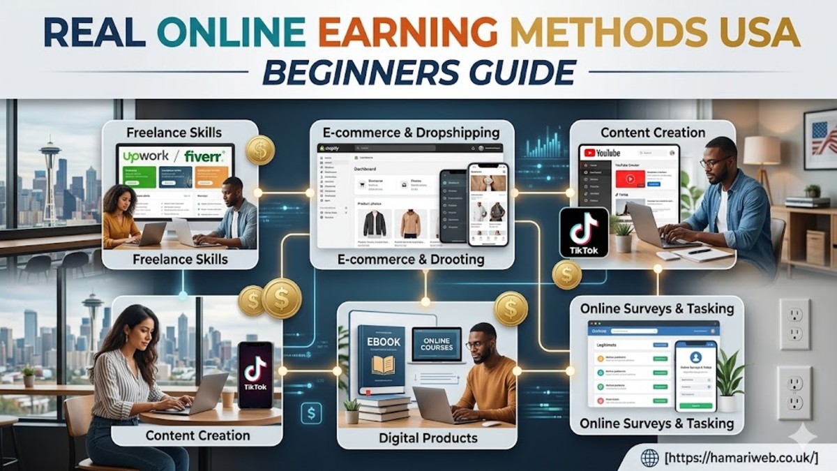 Real Online Earning Methods USA Beginners Guide