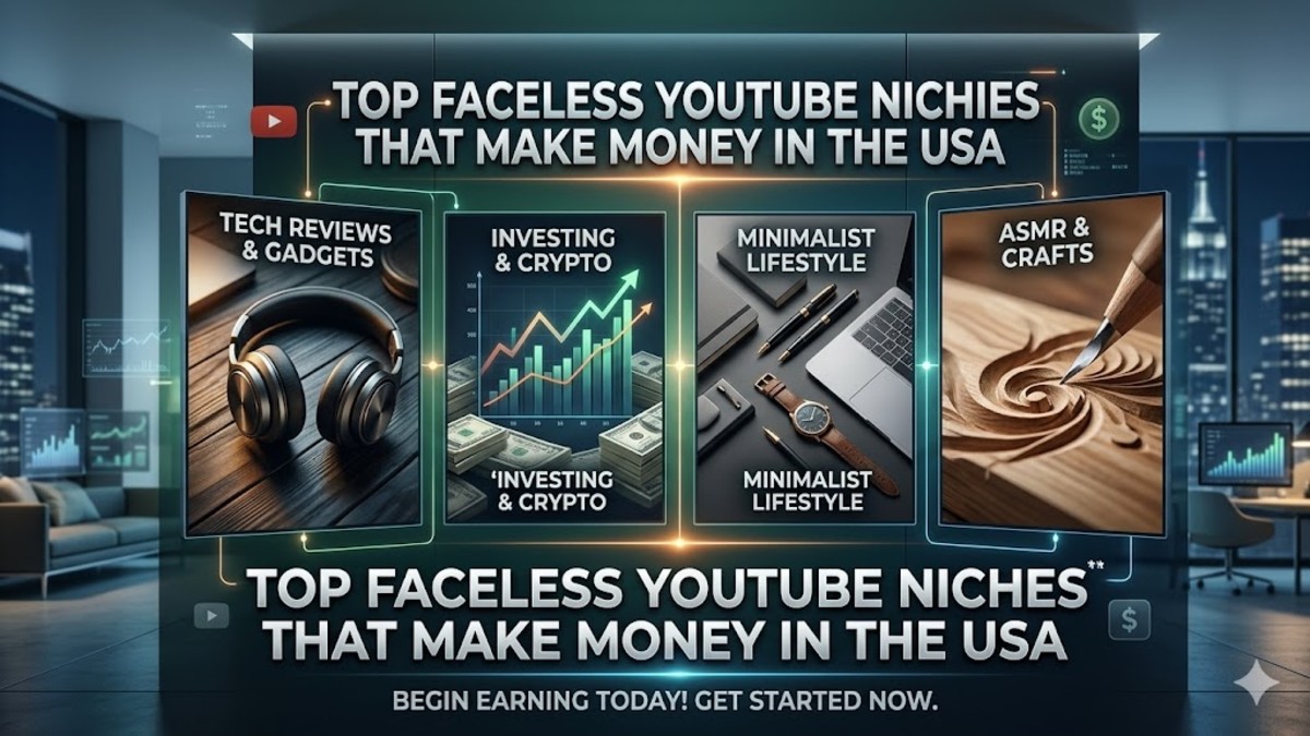 Faceless YouTube Niches That Make Money USA