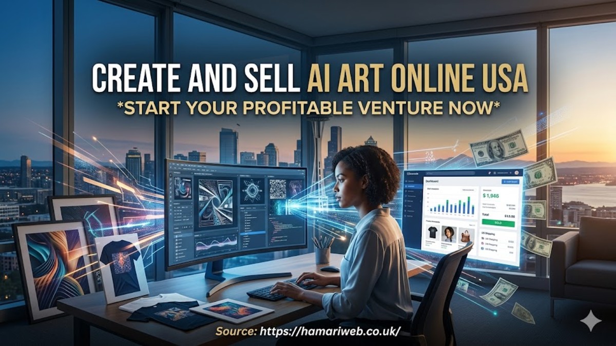 Create and Sell AI Art Online USA