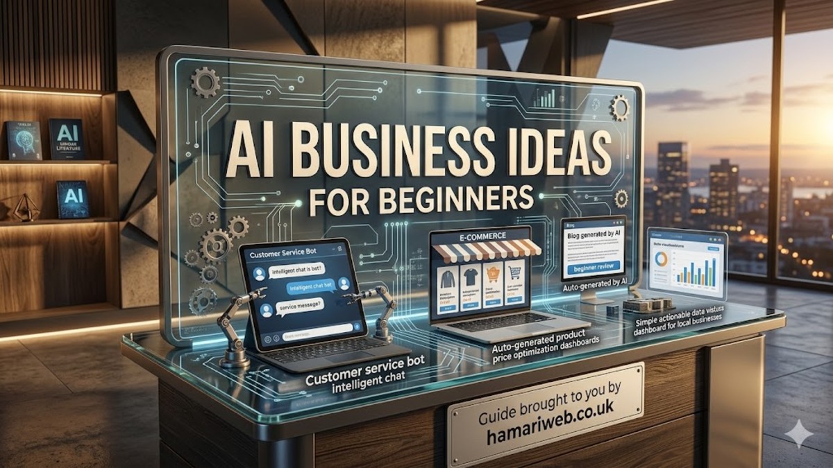 AI Business Ideas for Beginners (Complete USA Guide 2026) 41 AI Business Ideas for Beginners