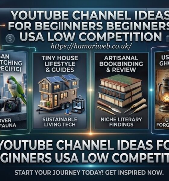 YouTube Channel Ideas for Beginners USA Low Competition