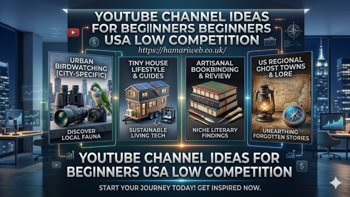 YouTube Channel Ideas for Beginners USA Low Competition