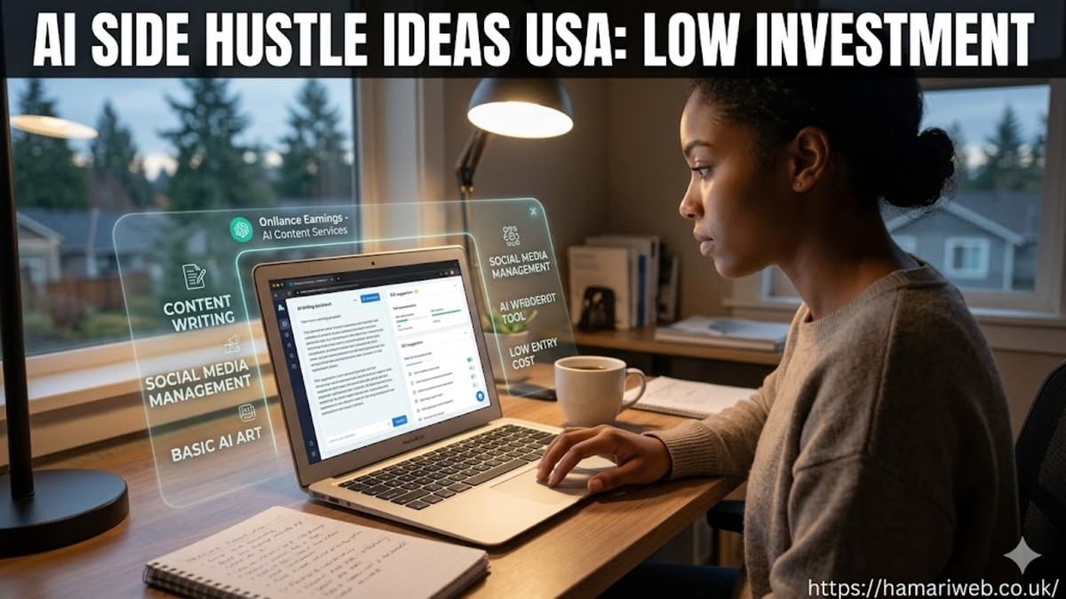 AI Side Hustle Ideas USA Low Investment