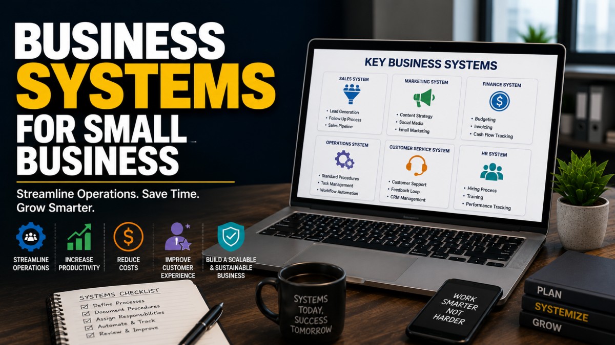 Business Systems for Small Business: Complete Guide to Building Efficient Operations (2026) 41 Business Systems for Small Business