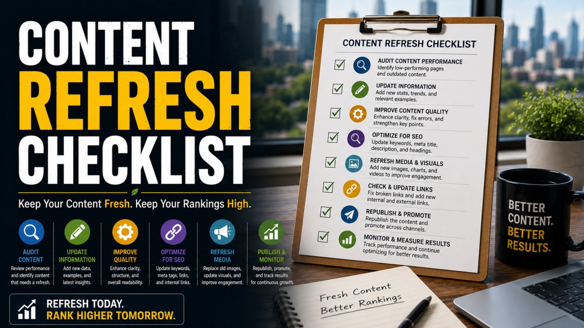 Content Refresh Checklist: Complete Guide to Updating Website Content (2026) 41 Content Refresh Checklist