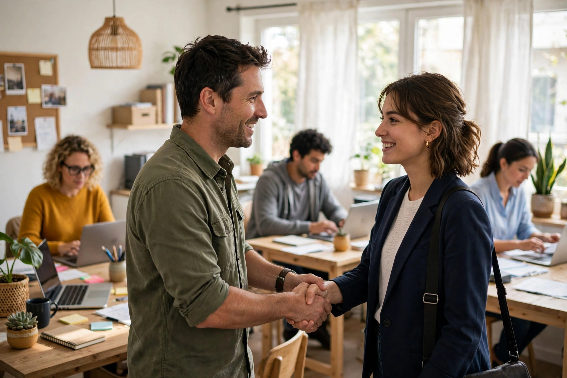 How to Hire Employees for Small Business: A Simple Guide That Finds Good People 41 Small business owner interviewing a job candidate — how to hire employees for small business